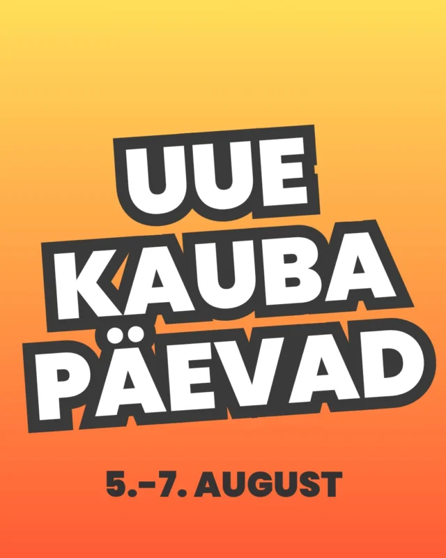 ❤ UUE KAUBA PÄEVAD ❤
Alates teisipäevast kuni neljapäevani leiad meie korduskasutuskauplustest suuremas koguses uut ja huvitavat kaupa! 🫶
Iga ostu ja annetusega oled osa heategevuslikust ringlusest! 🧡

#heategevuslikringlus #teemetarbideshead #tarbimetargalt #sõbraltsõbrale